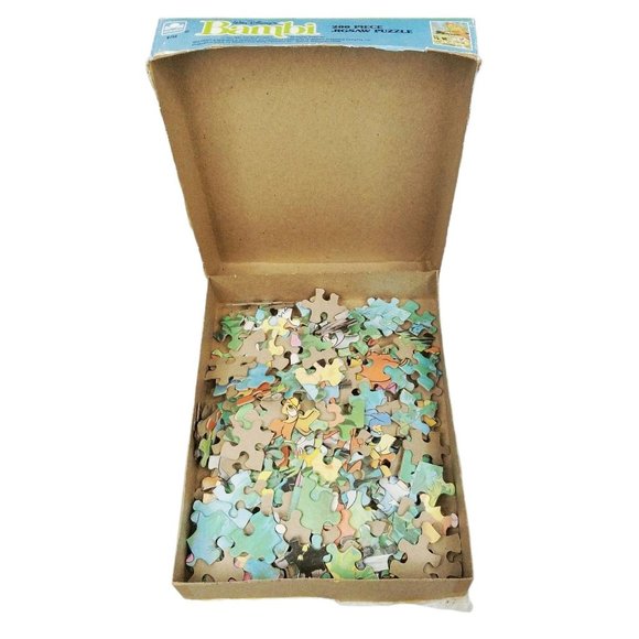 Vtg Golden Disney Bambi Jigsaw Puzzle 200 Pc - Picture 2 of 9